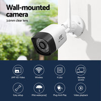 3MP Wireless CCTV 8CH 4 Square Camera