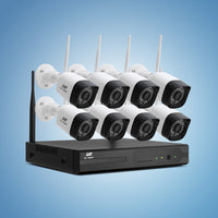 3MP Wireless CCTV 8CH 8 Square Camera