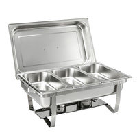 5-Star Chef Chafing Dish 7.5L 3-Pan Buffet Warmer Food Warmer Catering Server
