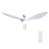 Devanti 52'' Ceiling Fan DC Motor w/Light w/Remote - White