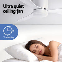 Devanti 52'' Ceiling Fan 3 Blades DC Motor w/Light w/Remote White