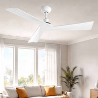 Devanti 52" Ceiling Fan Modern Minimalism 3 Blades 6 Speeds DC Motor Remote