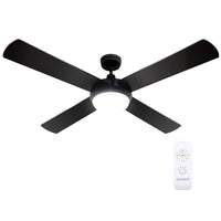Devanti 52'' Ceiling Fan DC Motor w/Light w/Remote - Black