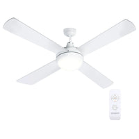 Devanti 52'' Ceiling Fan DC Motor w/Light w/Remote - White
