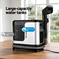 Devanti Carpet Washer Vacuum Cleaner 600W 13kpa Hose Self-Cleaning Function