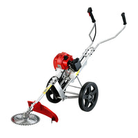 62cc Petrol Brush Cutter Whipper Saw Trimmer 2 Stroke 3-in-1 Wheel