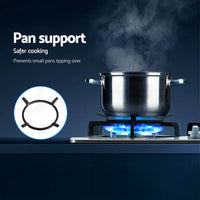 Devanti Gas Cooktop 60cm 4 Burner Silvir