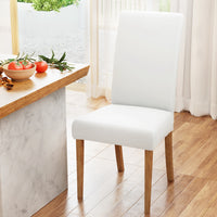 Dining Chair Covers 4x Slipcovers Spandex Stretch Banquet Wedding White