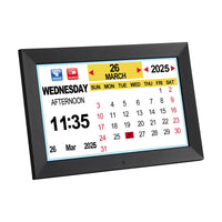 Artiss 10" Digital Day Clock Alarm Calendar Dementia Date Week Desk Clocks Black