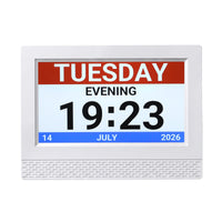 Artiss 7" Smart Digital Clock Calendar HD IPS Touchscreen Weather Photo Frame