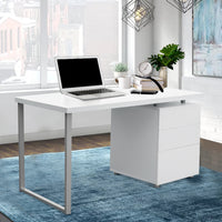 Computer Desk Drawer White 140CM