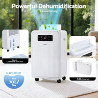 Devanti 70L Dehumidifier Commercial Moisture Absorber Air Dryer 8.5L Water Tank