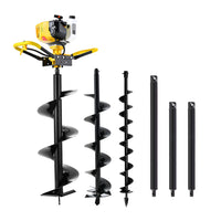74CC Post Hole Digger Petrol Motor Drill Extension Auger Bits Kits