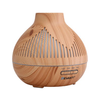 Devanti Ultrasonic Aroma Diffuser Aromatherapy 400ml LED Lights Iron Humidifier Forest Light wood grain- YX134-LW