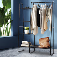 Wardrobe Clothes Rack Airer Coat Stand Closet 150cm