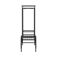 Plant Stand 6 Tier Iron 4 Wheeler