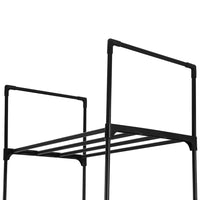 Shoe Rack DIY Stackable 10-tier Black Dunn