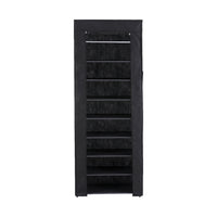 Shoe Rack Cabinet Removable Cover 10 tier Black