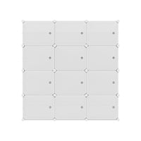 Shoe Rack DIY 12 Storage Cube Stackable White