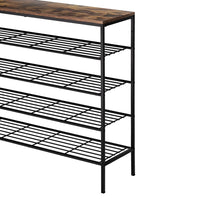 Shoe Rack 5-tier 25 Pairs Walnut Bob