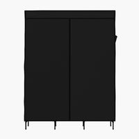 Large Portable Clothes Closet Wardrobe with Shelf Black