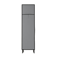 Large Portable Clothes Closet Wardrobe with Shelf Grey