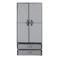 Artiss Large Portable Clothes Closet Wardrobe with Magnetic Door Grey
