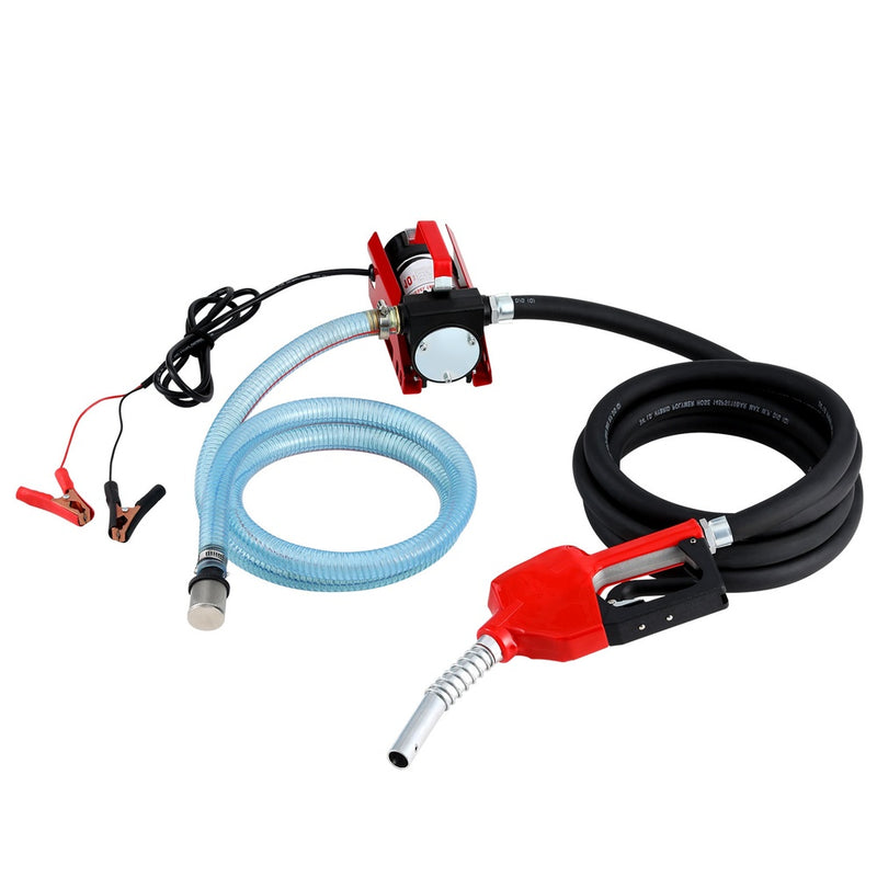 Fuel Transfer Pump Electric Diesel Kerosene Pump 12V DC 10GPM Nozzle Hose Kings Warehouse Australia