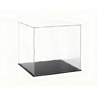 Artiss Clear Acrylic Display Case Dustproof Protection Box For Car Toys 30CM
