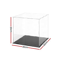 Artiss Clear Acrylic Display Case Dustproof Protection Box For Car Toys 30CM