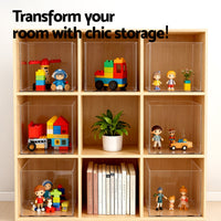 Artiss Clear Acrylic Display Case Dustproof Protection Box For Car Toys 30CM