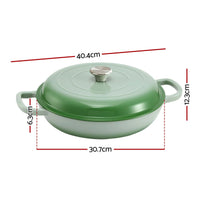 5-Star Chef 3.3L Enameled Cast Iron Dutch Oven Pot with Lid for Sourdough Bread Baking