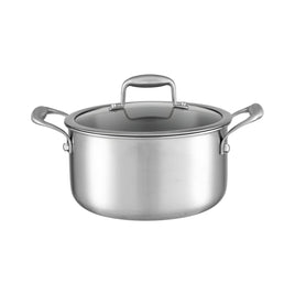 5-Star Chef 4.5L 24cm Stainless Steel Dutch Oven Pot with Lid and Stay-Cool Handle