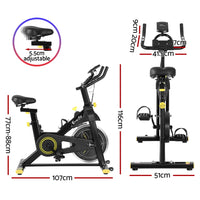 Spin Bike Exercise Bike Cardio Gym Bluetooth APP Connectable