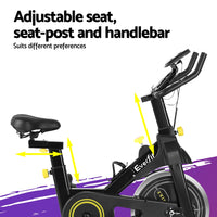 Spin Bike Exercise Bike Cardio Gym Bluetooth APP Connectable