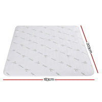 Giselle Electric Blanket Bamboo Fabric King Fitted Heated Pad Underlay Washable Winter