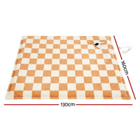 Giselle Electric Throw Rug Dual Side Fleece Flannel Heated Blanket Yellow