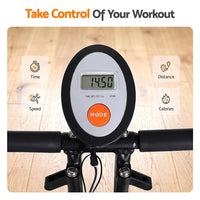 Everfit Folding Exercise Bike Magnetic X-Bike Indoor Cycling Resistance Rope