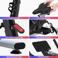 Everfit Exercise Bike Spin Bike Electromagnetic Smart Home Fitness 24-Level Resistance 120kg Bluetooth