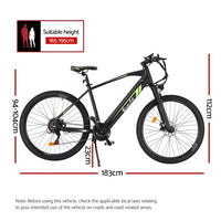 Everfit 27.5 Inch Electric Bike Mountain Bicycle eBike Battery 21 Speed