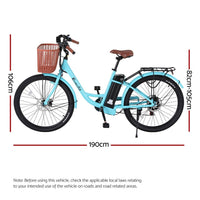 Everfit 26" Electric Bike City Bicycle eBike e-Bike Commuter w/ Battery BL