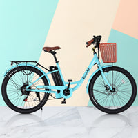 26" Electric Bike City Bicycle eBike e-Bike Commuter w/ Battery BL