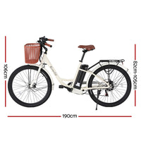 26" Electric Bike City Bicycle eBike e-Bike Commuter w/ Battery WH