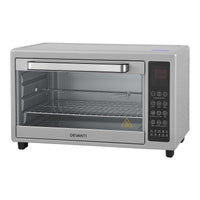 Devanti 48L Convection Oven Electric Fryer Bake Grill Ovens Benchtop 2000W Silver