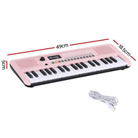 Alpha 37-Key Digital Piano Keyboard for Kids Beginners Electronic Keyboard Piano Gift Pink