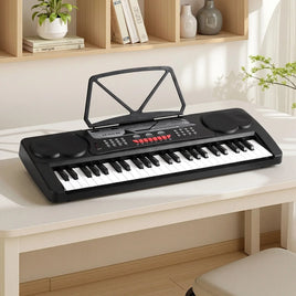 Alpha 49 Key Electronic Keyboard Portable Digital Piano Musical Instrument Black