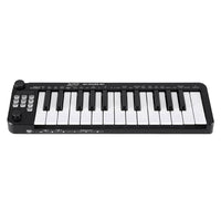 Alpha 25-Key MIDI Keyboard Controller Portable USB Laptop Black