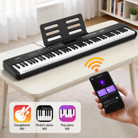 Alpha Piano Keyboard 88 Keys Electric Electronic Keyboard Piano Gift Black