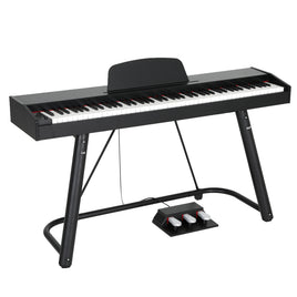 Alpha 88 Keys Electronic Piano Keyboard Digital Electric w/ Stand Semi-Weighted