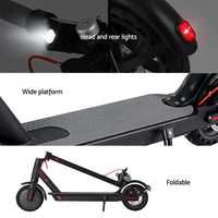 Electric Scooter 500W 25KM/H Folding Portable Riding For Adults Commuter Black